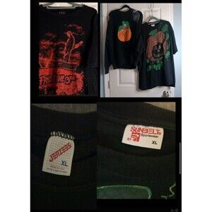 Vintage 80's Men SZ XL Sweater Made In USA Jerzees Shirt Krueger Halloween Fall